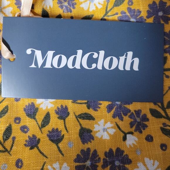 NWT ModCloth Sparuced Up Summer Sleeveless Top Beachy Vacation Linen Blend - S - Picture 7 of 8